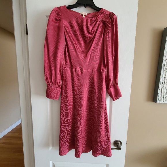 Rebecca Taylor Long Sleeve Swirl Jacquard Dress  ( never worn) - Picture 4 of 16